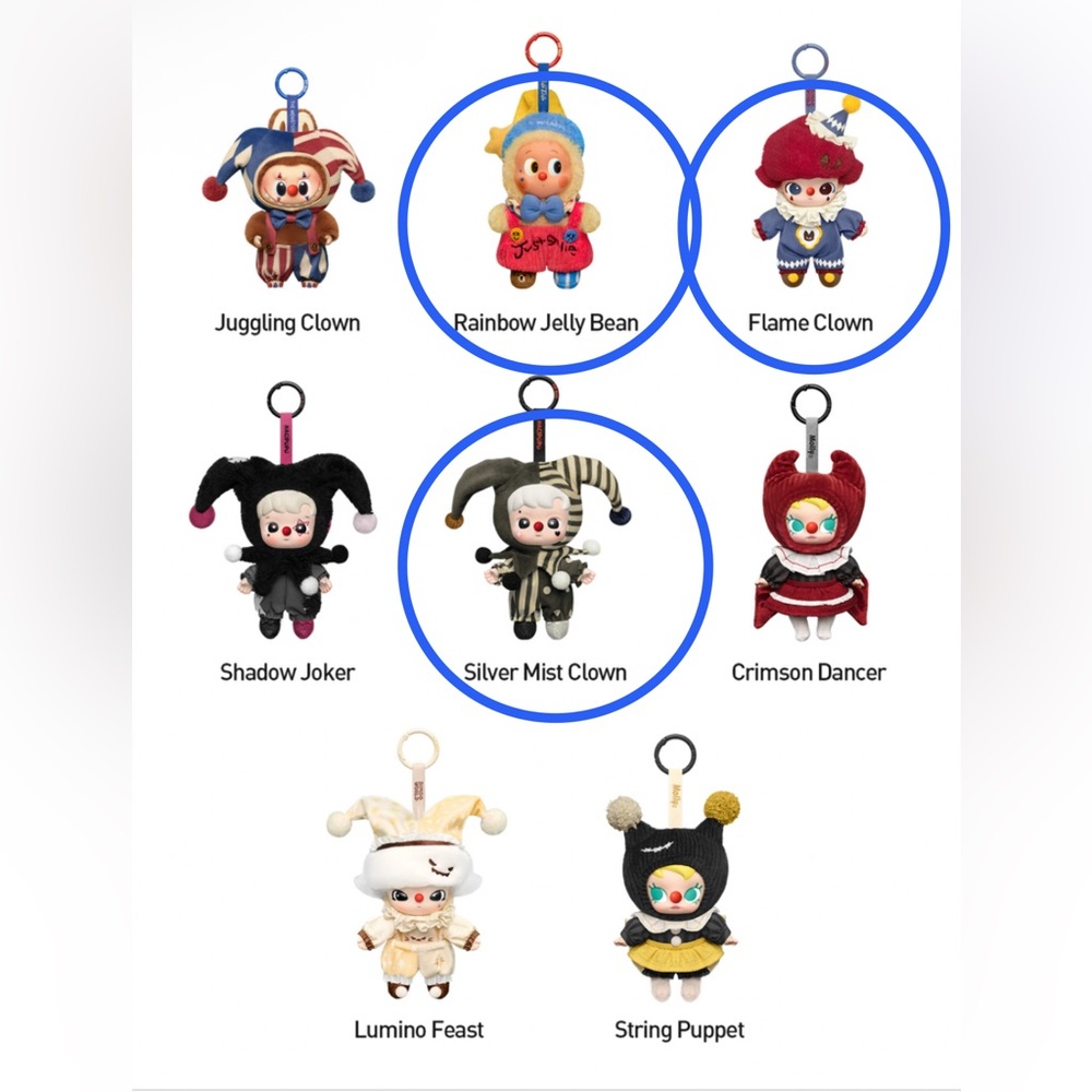 Pop Mart Why So Serious Plush Pendant bundle: Twinkle twinkle